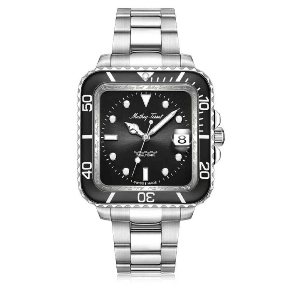 Tissot Men's Mathy Black Dial Watch - H902QAN